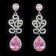 Boucles d'oreilles Keshia, rose