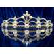 Diademe mariage EXCEPTION, cristal et perles, structure ton or